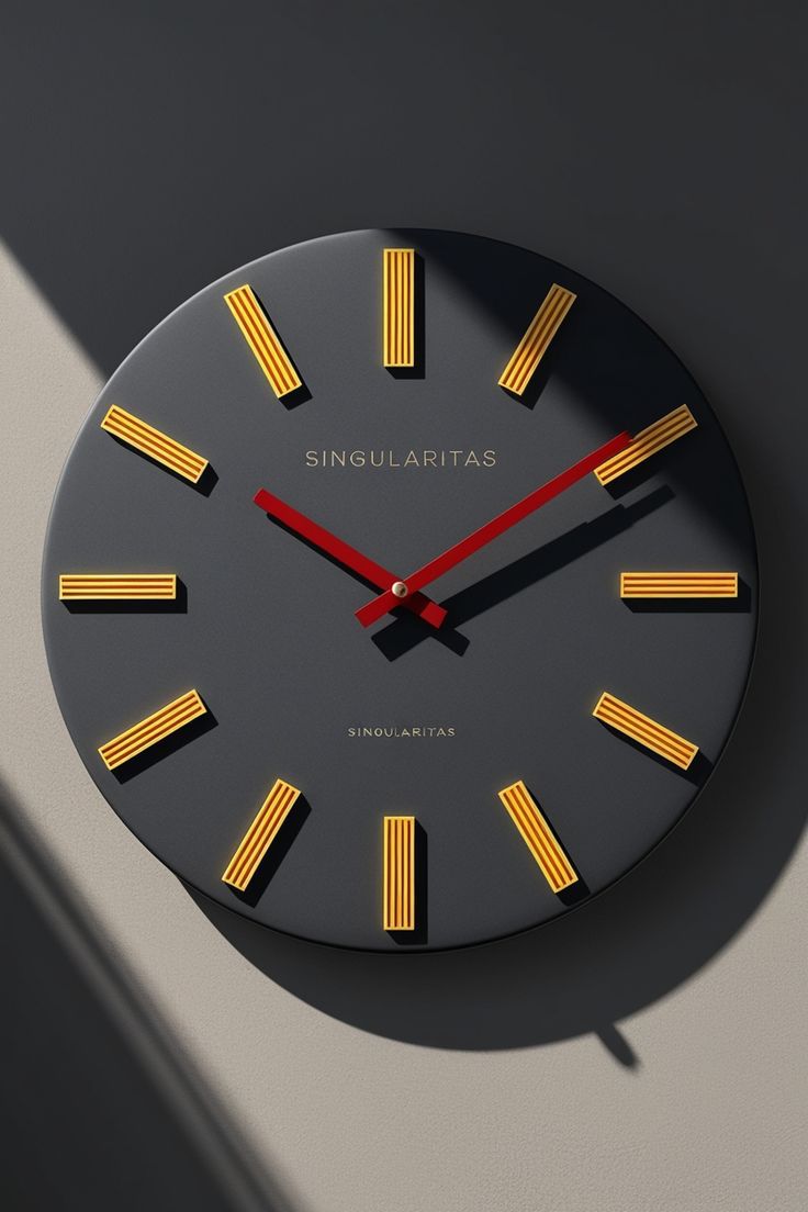 Golden Aura Clock | Premium Acrylic Material |